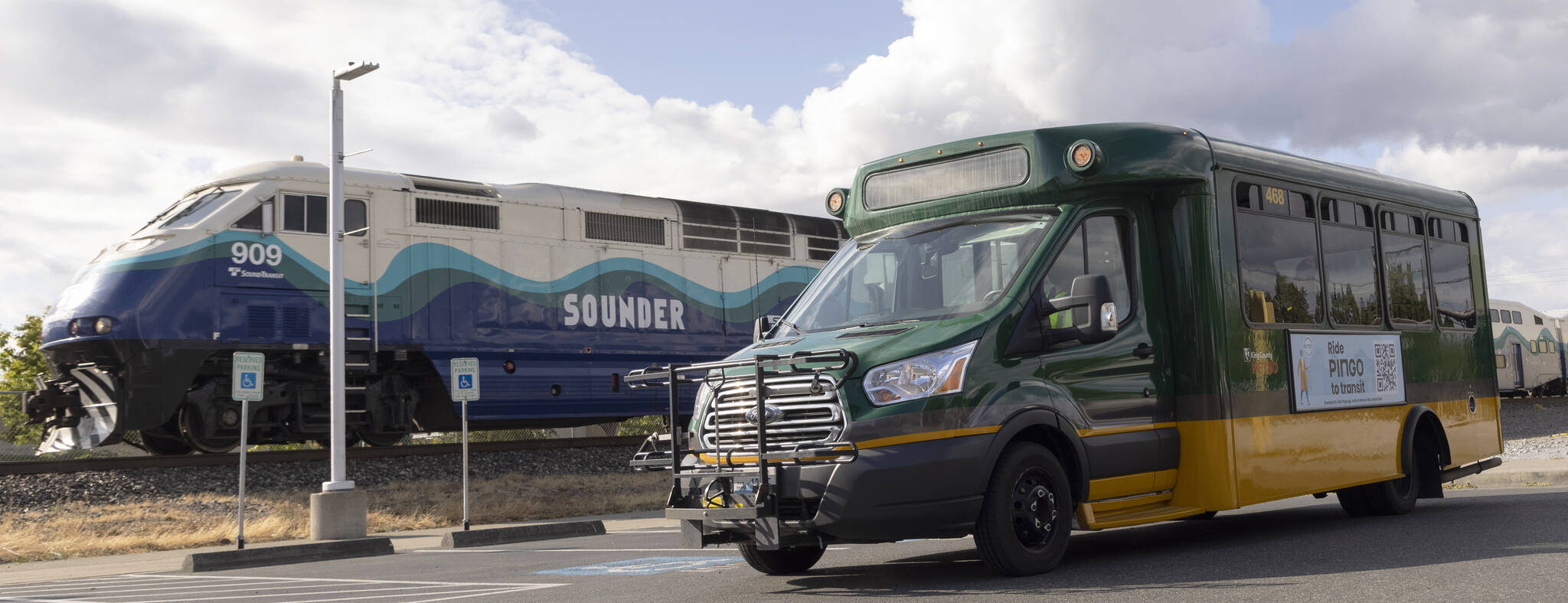 A Ride Pingo to Transit vehicle is tested Aug. 31 in Kent. COURTESY PHOTO, King County Metro