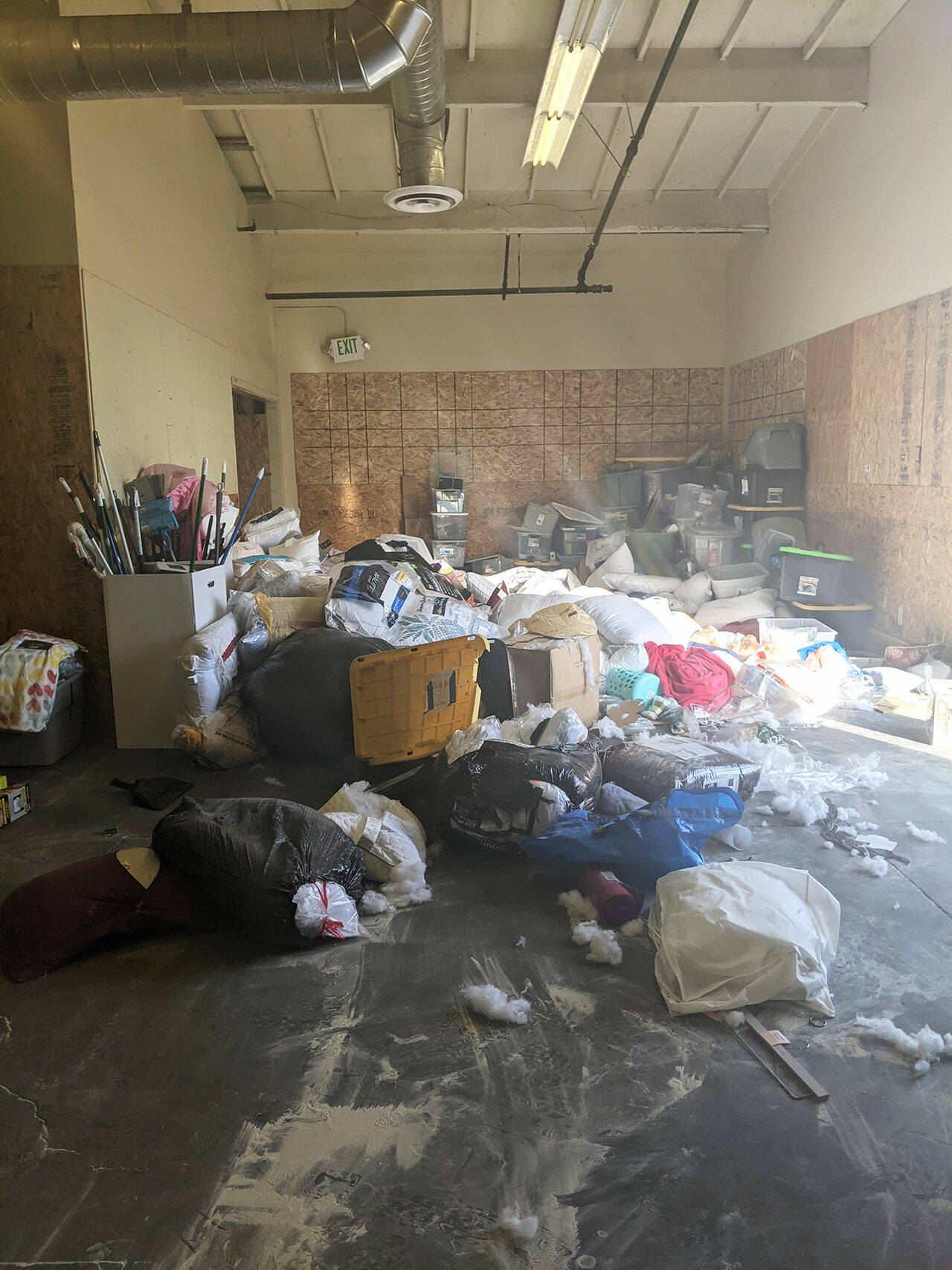 Vandals damaged donated items for Afghan refugees Oct. 2 at a World Relief Seattle storage facility in Kent. COURTESY PHOTO, The Mission Continues