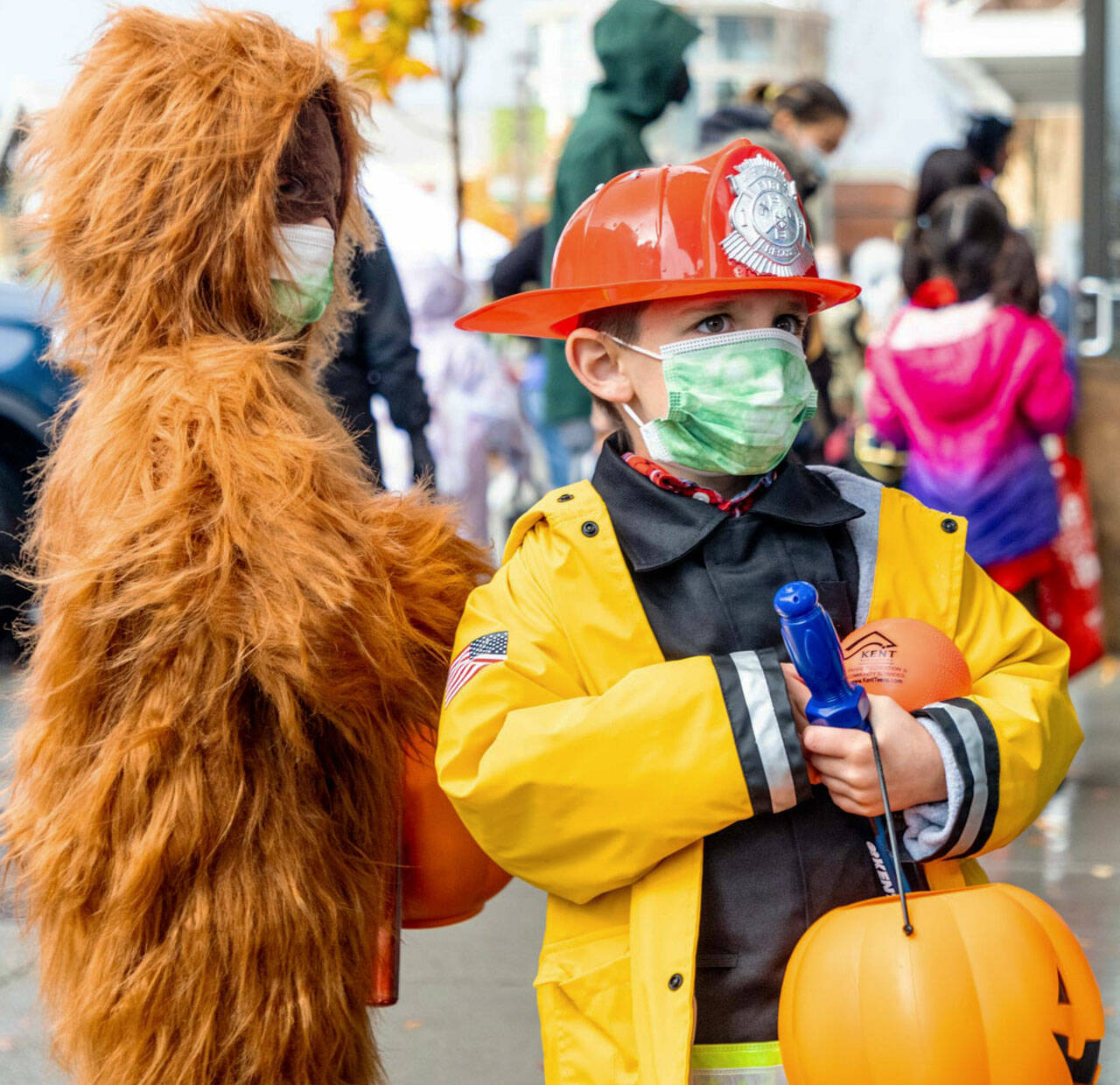 Kids tour the Haunted Boo-Levard at Kent Station on Oct. 24. COURTESY PHOTO, City of Kent