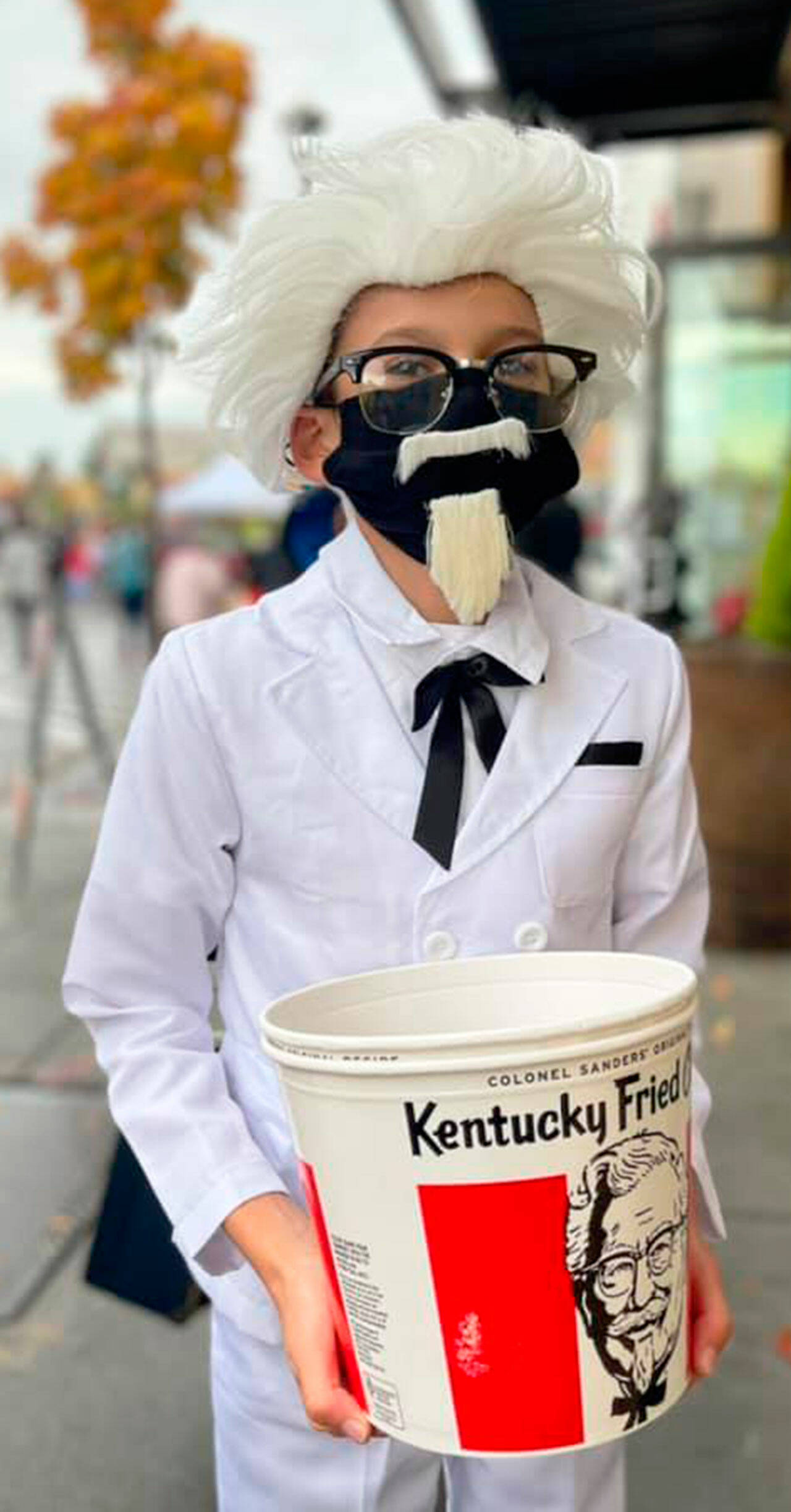 It appears Colonel Sanders is going for candy rather than chicken Oct. 24 at the Haunted Boo-Levard at Kent Station. COURTESY PHOTO, Kent Station