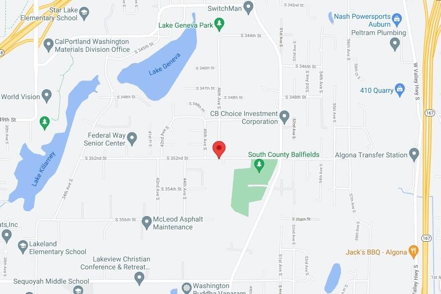 Uso Hales body was discovered near the 4600 block of S. 352nd Street on Nov. 12 after neighbors called to report an object in the ditch. (Screenshot)