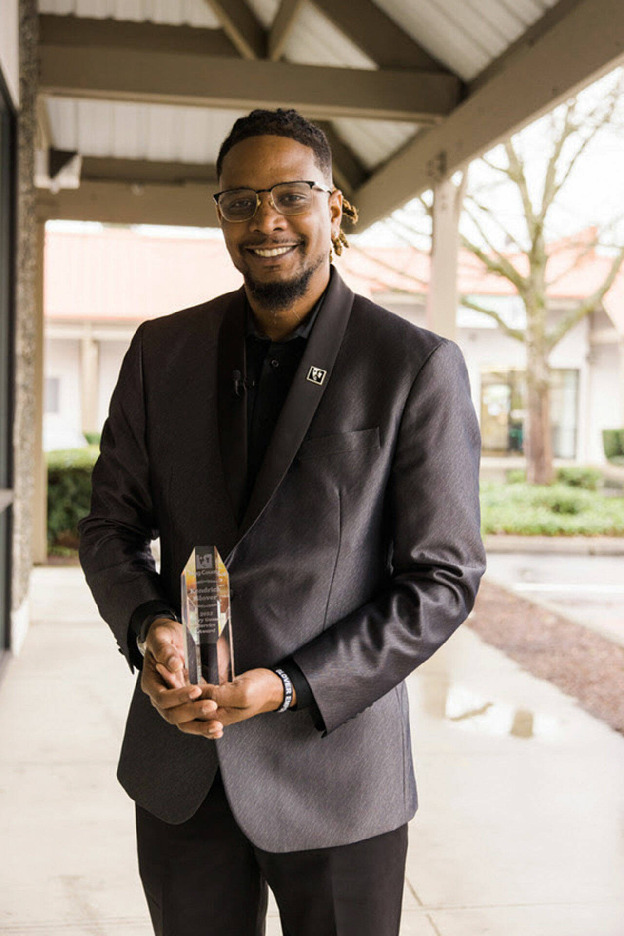 Kendrick Glover is the 2022 winner of the King County Larry Gossett Service Award. COURTESY PHOTO, King County