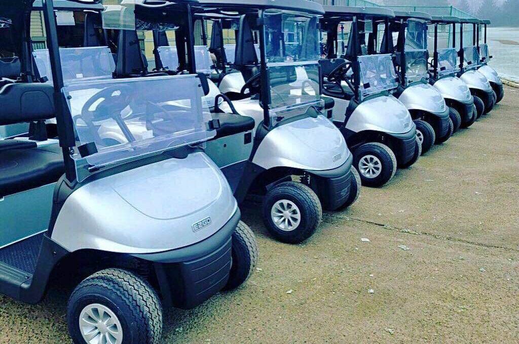 New golf carts recently arrived at Riverbend Golf Complex in Kent. COURTESY PHOTO, City of Kent