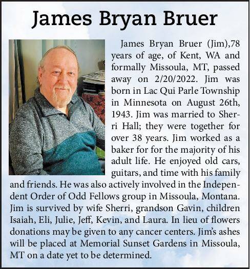 James Bryan Bruer | Obituary