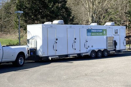 King County is launching a new mobile shower unit for the homeless with stops in Kent, Renton and Seattle. COURTESY PHOTO, King County