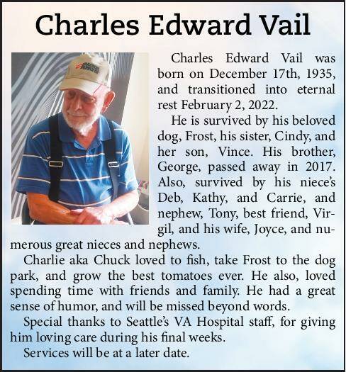 Charles Edward Vail | Obituary