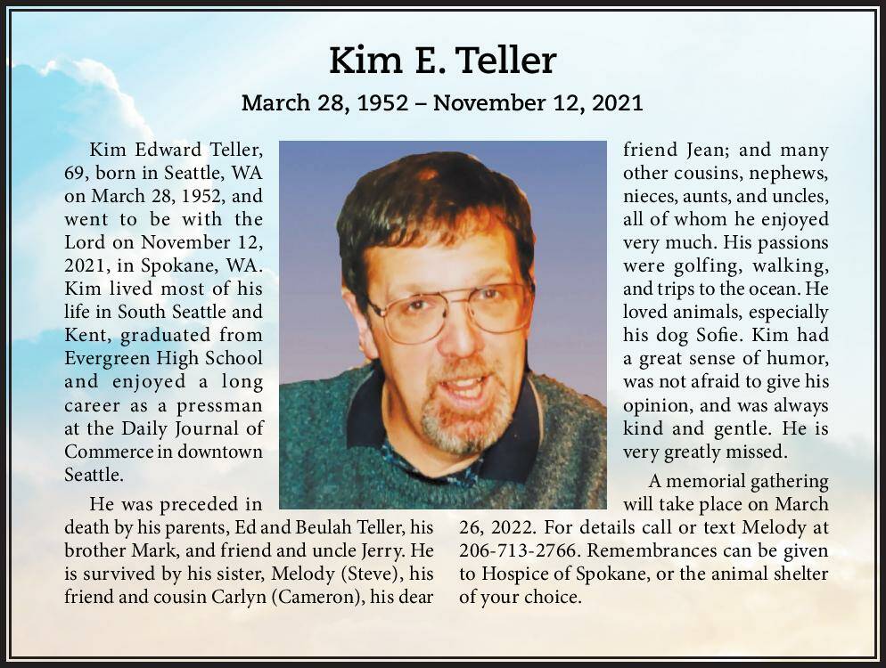 Kim E. Teller | Obituary