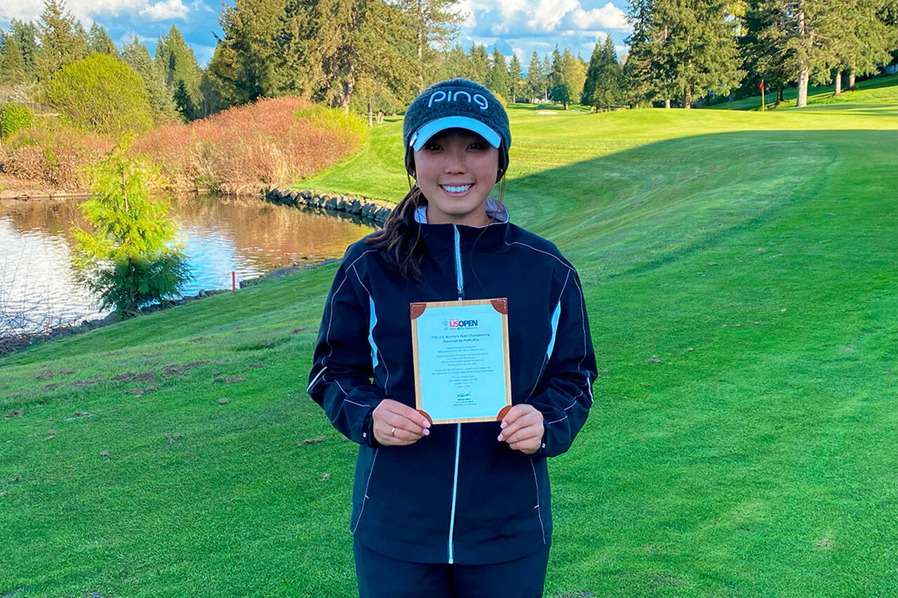 Kylee Choi, of California, won medalist honors April 19 at Meridian Valley Country Club in Kent to qualify for the U.S. Women’s Open Championship tournament June 2-5 in North Carolina. COURTESY PHOTO, Washington Golf