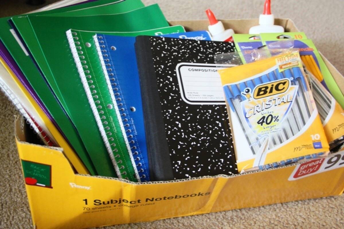 School supplies. Stock image.
