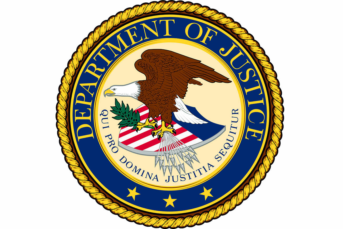 U.S. Department of Justice logo.