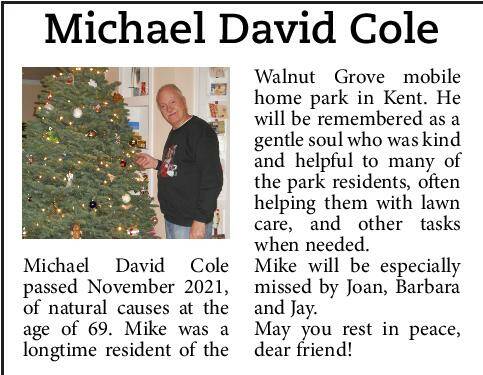 Michael David Cole | Obituary
