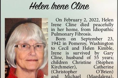 Helen Irene Cline | Obituary