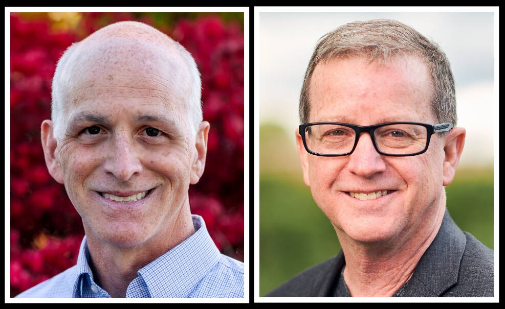 Photos courtesy of King County Elections
From left, Adam Smith and Doug Basler.
