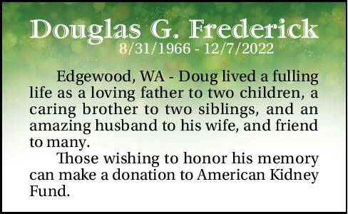 Douglas G. Frederick | Obituary
