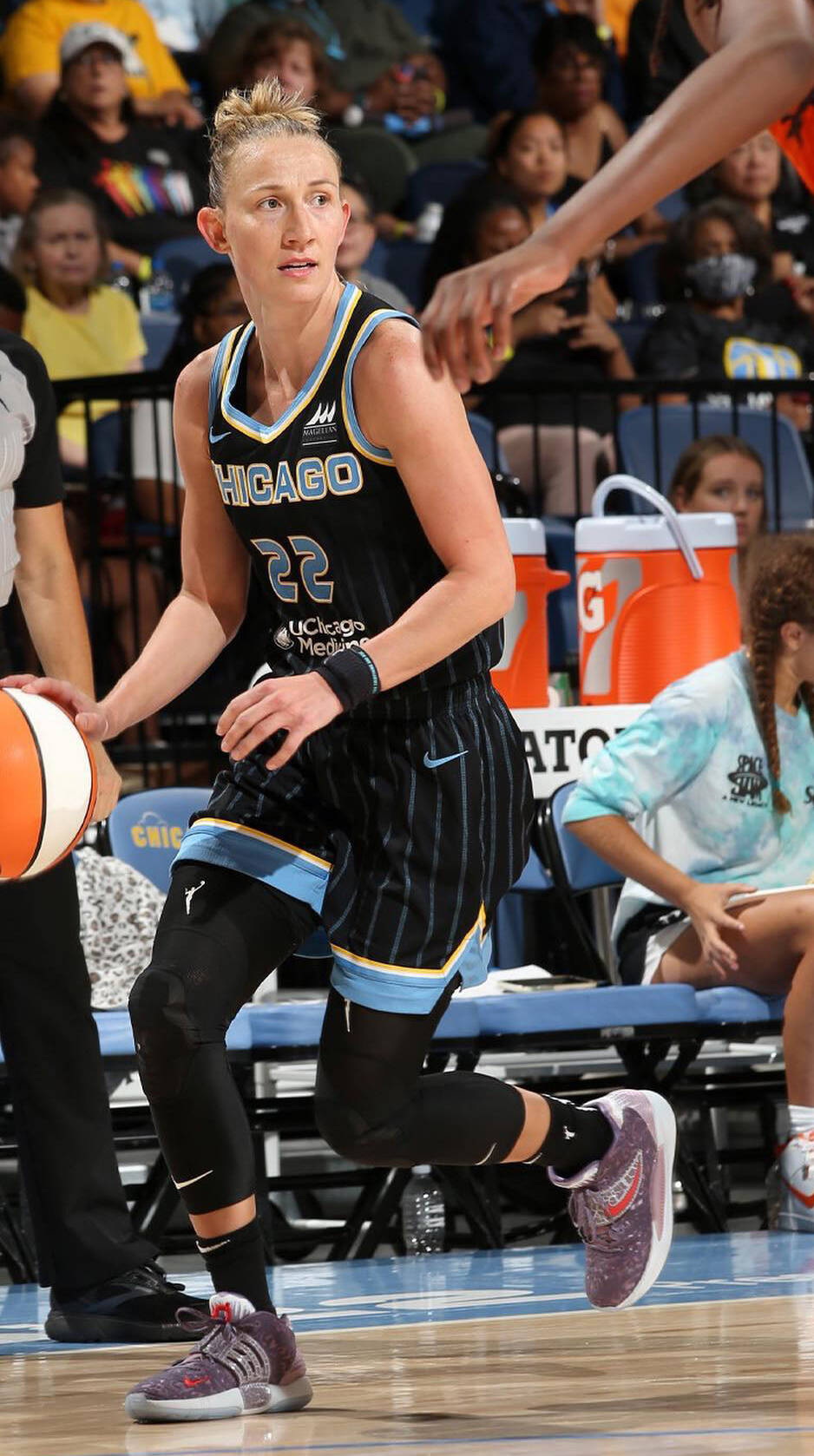 Courtney Vandersloot, a former Kentwood High School star, will join the New York Liberty for the 2023 WNBA season after 12 years with the Chicago Sky. COURTESY PHOTO, Chicago Sky