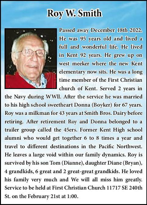Roy W. Smith | Obituary