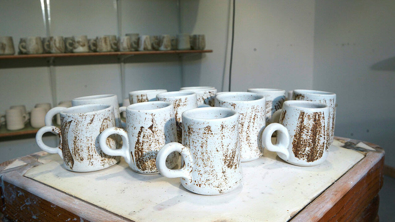 Mugs produced by Soos Creek Studio in Kent. COURTESY PHOTO, Soos Creek Studio