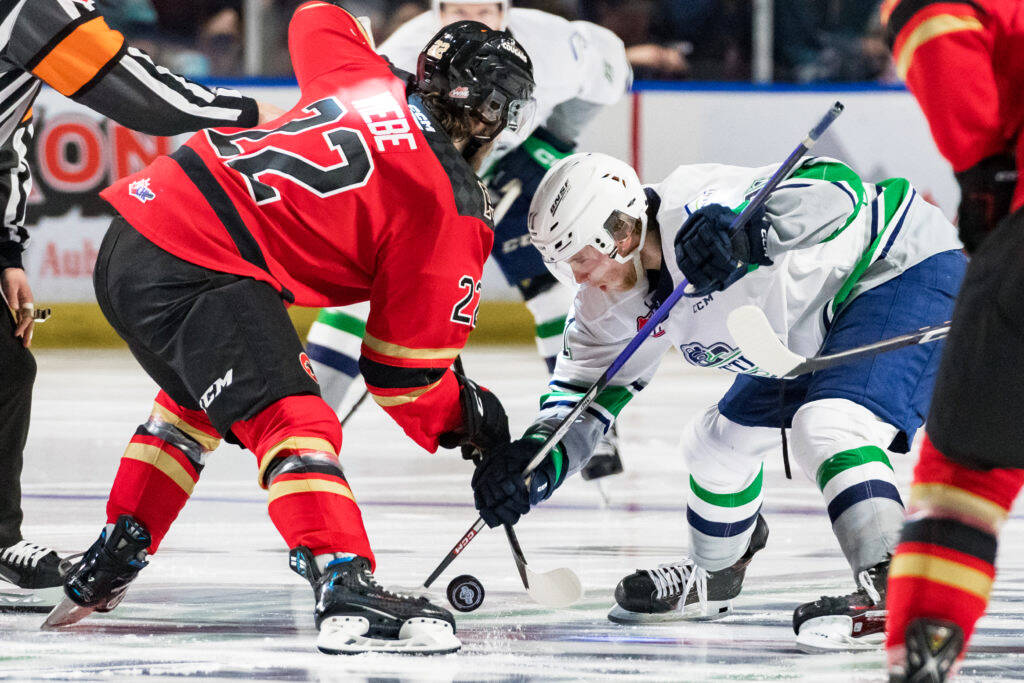 The Seattle Thunderbirds beat Prince George twice in Kent April 14-15 to open the second round of the Western Hockey League playoffs. COURTESY PHOTO, Brian Liesse, Seattle Thunderbirds