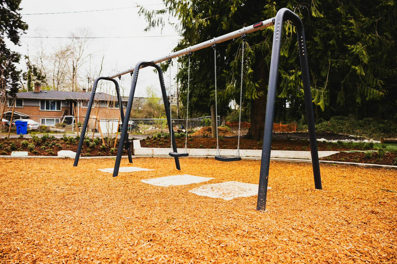 New swings are part of the upgrade at Salt Air Vista Park. COURTESY PHOTO, City of Kent Parks