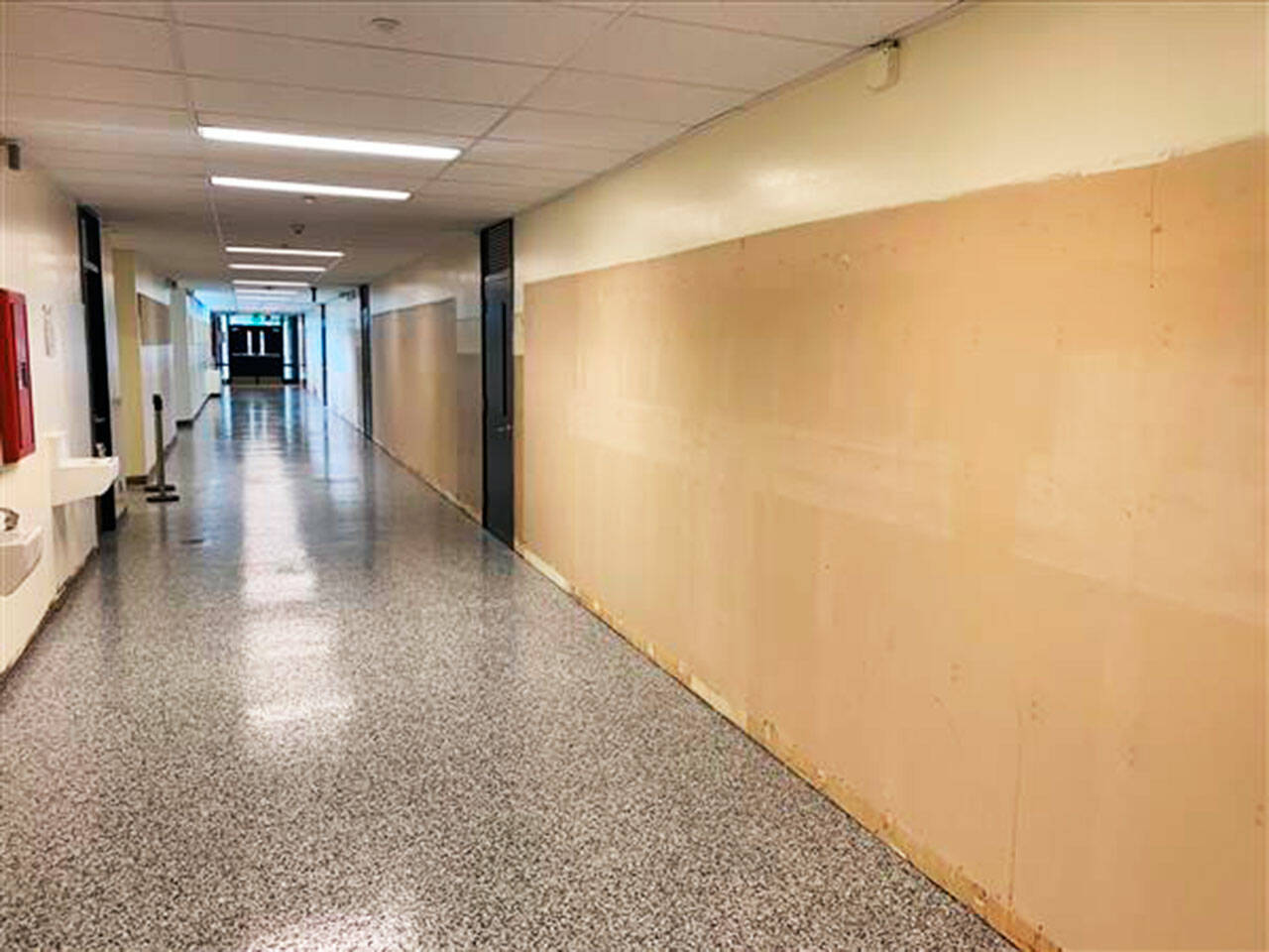 A renovated hallway at Canyon Ridge Middle School is the former Kent Phoenix Academy and Sequoia Middle School. COURTESY PHOTO, Kent School District