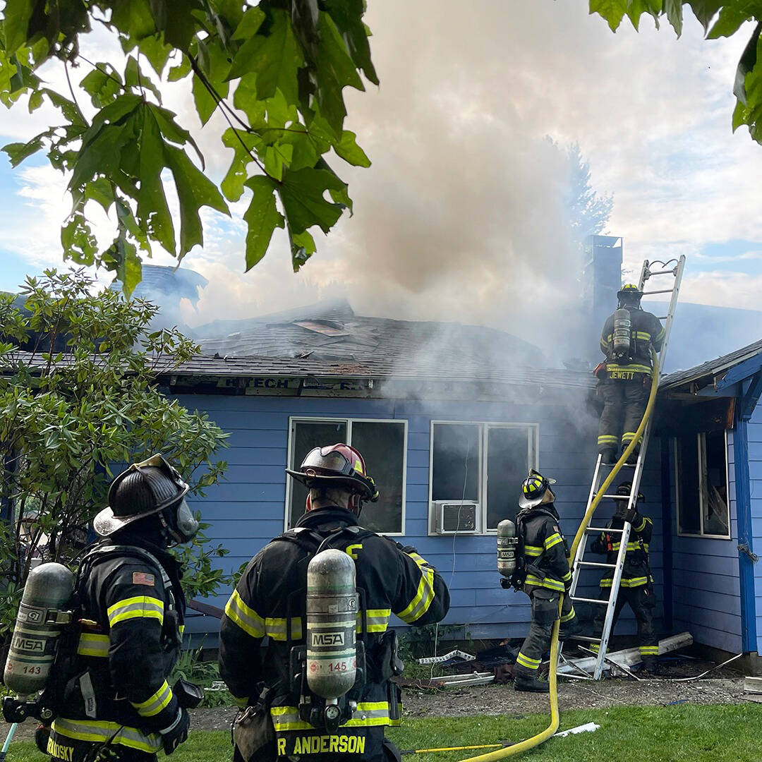 The fire broke out about 5 p.m. Wednesday, June 7. The cause remains under investigation. COURTESY PHOTO, Puget Sound Fire
