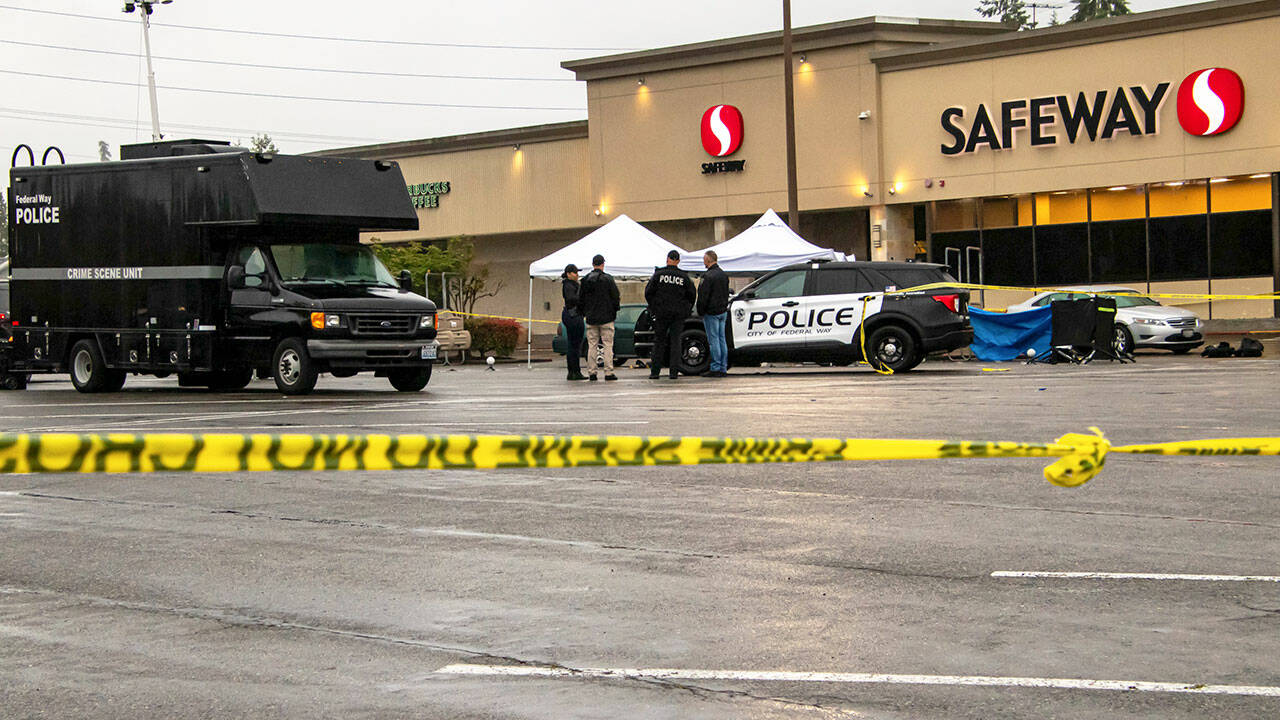 Two men were killed and one injured in a June 16 shooting in Federal Way at Twin Lakes Safeway, 2109 SW 336th St. COURTESY PHOTO, South Sound News
