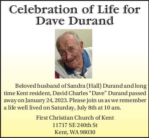 Dave Durand | Obituary