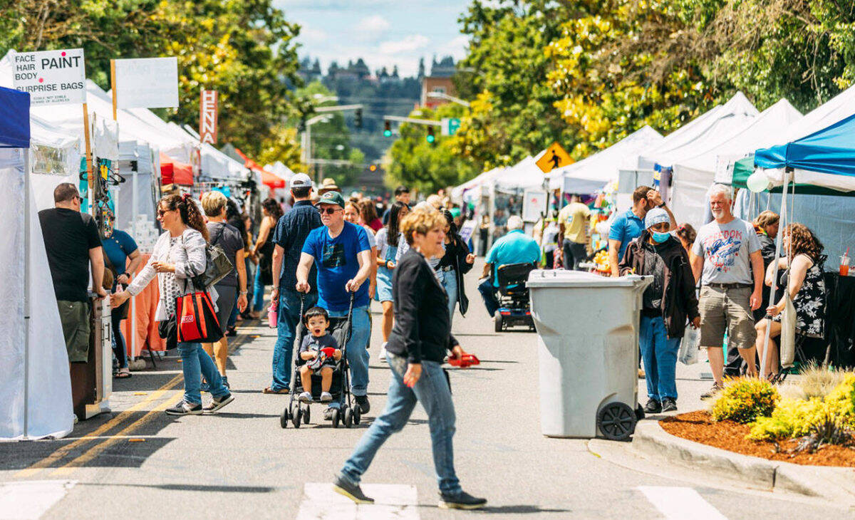People check out the 2022 Kent Cornucopia Days on downtown streets. This year’s festival is from Friday, July 14 through Sunday, July 16. COURTESY PHOTO, City of Kent