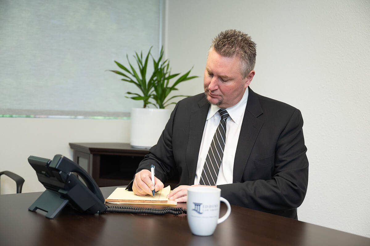 Rob Iddins, managing partner of Iddins Law Group in Kent. To request a complimentary phone consultation about a wrongful death case or other concern, call 253-854-1244. Charles Cotugno photo.