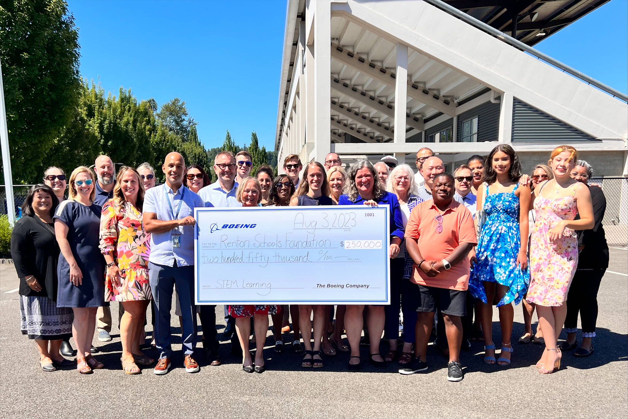 In total, Boeing has awarded $500,000 in grants to Renton School Foundation. Photo courtesy of Renton School Foundation.