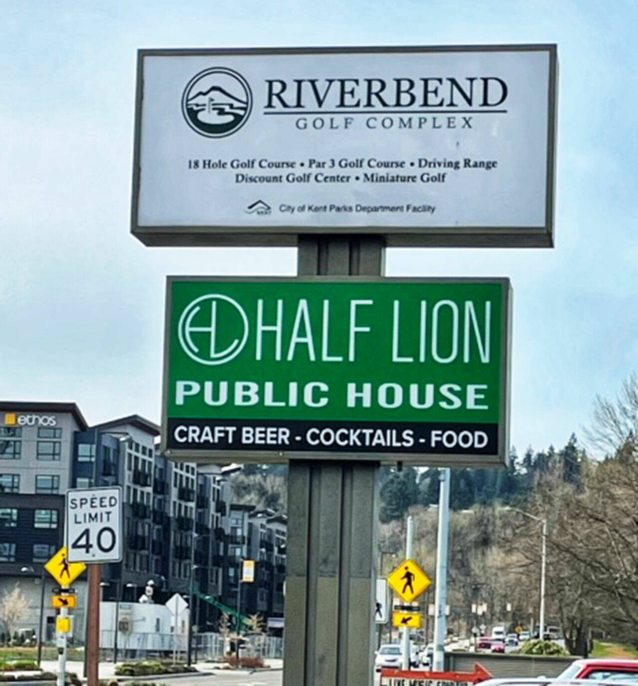 The Half Lion Public House closed in October at the city-owned Riverbend Golf Complex in Kent along West Meeker Street. COURTESY PHOTO, Half Lion Public House