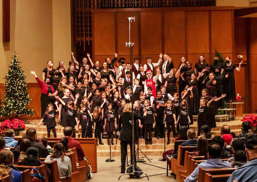 Catch the Rainier Youth Choirs Holiday Concert ‘Sing for Peace’ at 3 p.m. Sunday, Dec. 3 at New Hope Presbyterian Church in Kent. COURTESY PHOTO, Kathy Gendreau