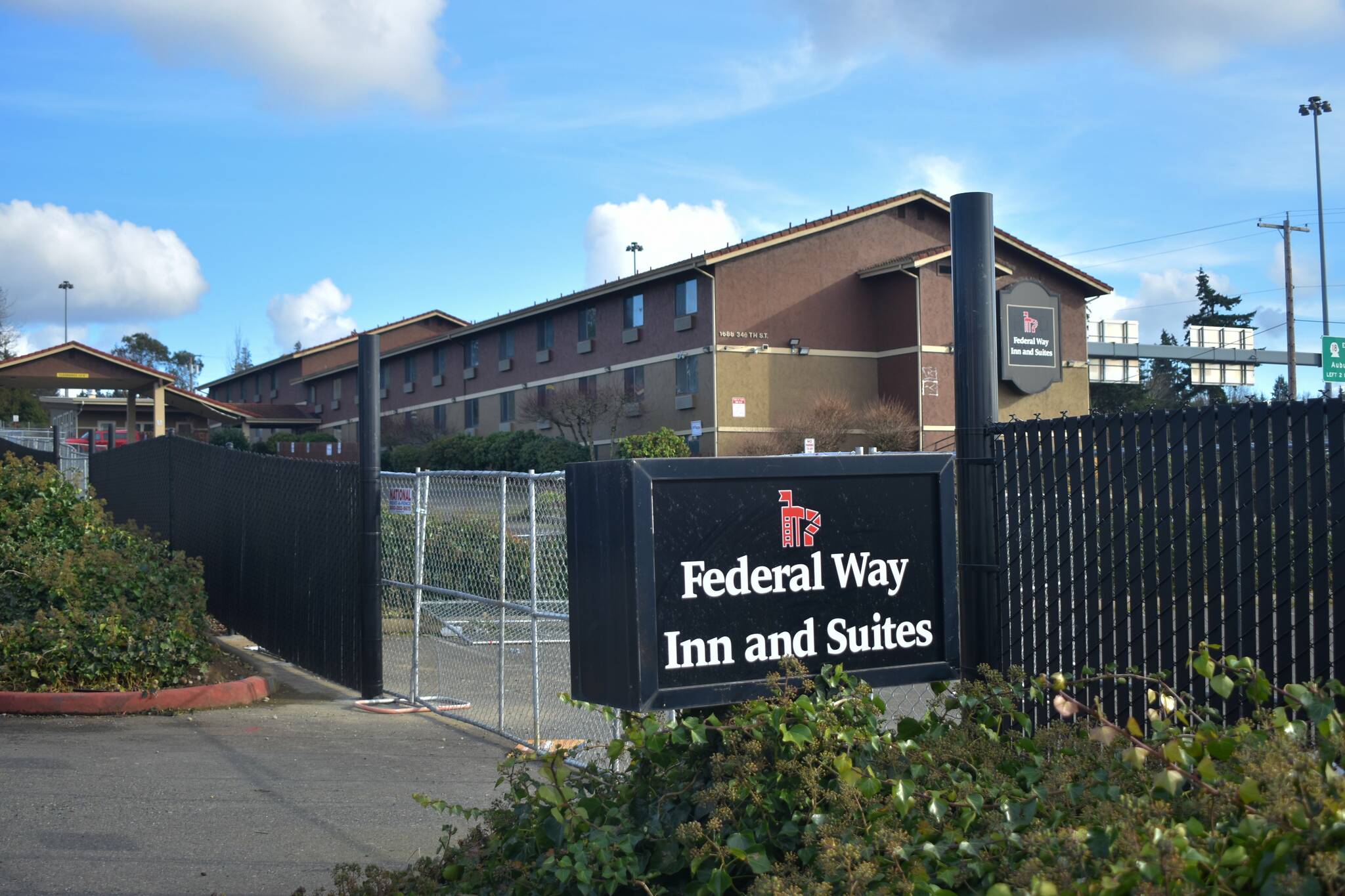 The Federal Way Inn and Suites at 1688 S. 348th St., which was formerly the Red Lion hotel. Photo taken in February 2023. (Sound Publishing file photo)