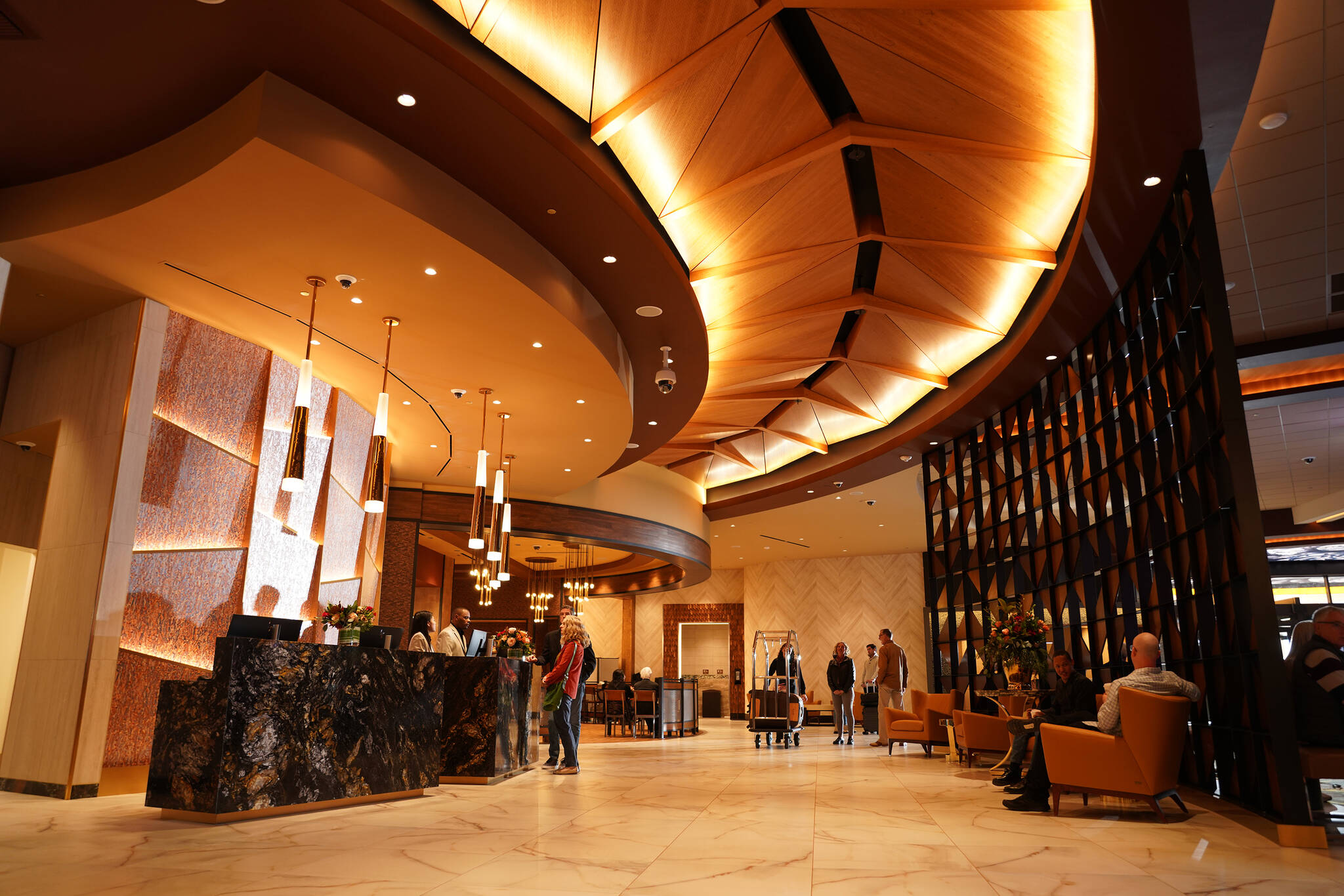 The Muckleshoot Casino Resort hotel lobby. Courtesy Photo, Muckleshoot Casino Resort