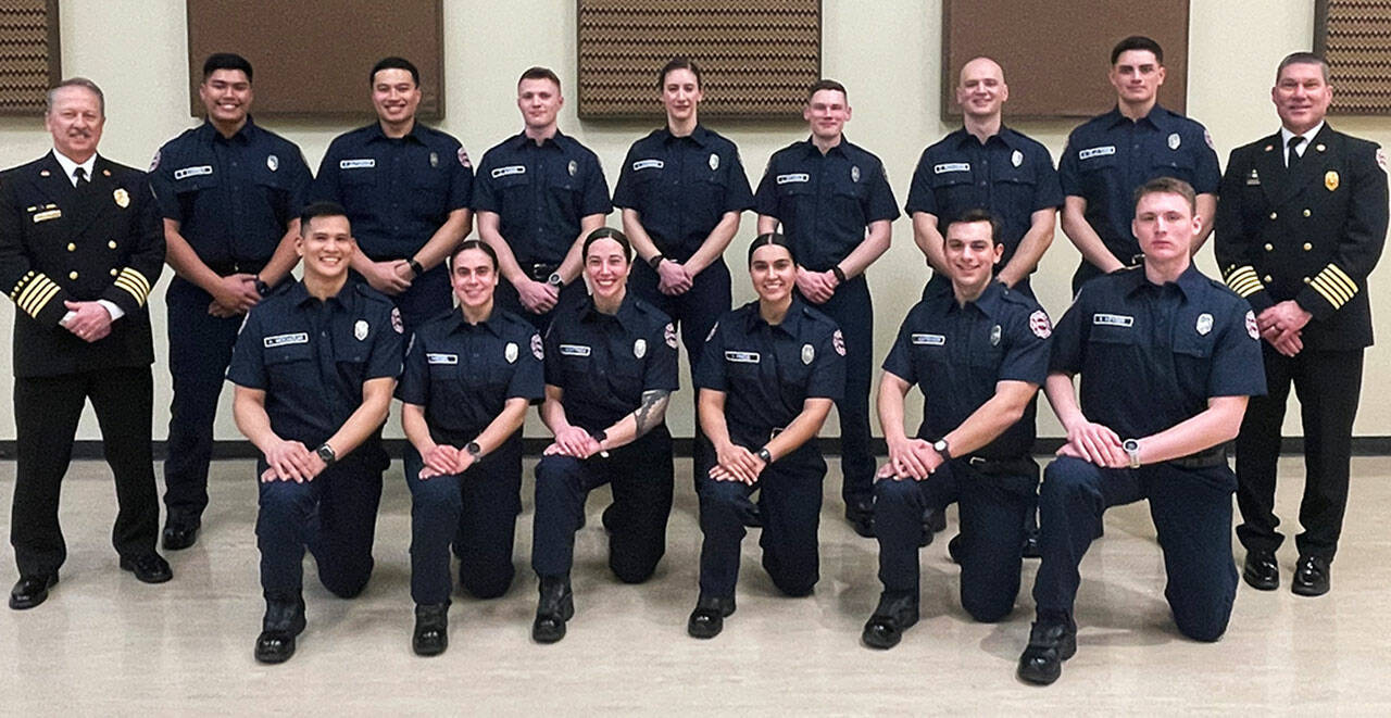 Thirteen Puget Sound Fire firefighters graduated Jan. 19 from the training academy. COURTESY PHOTO, Puget Sound Fire