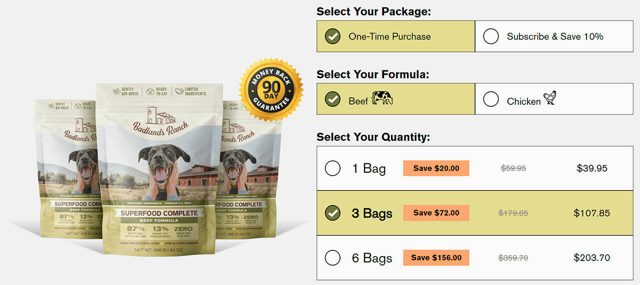 Badlands Ranch Superfood Complete Review Healthy Pet Nutrition for