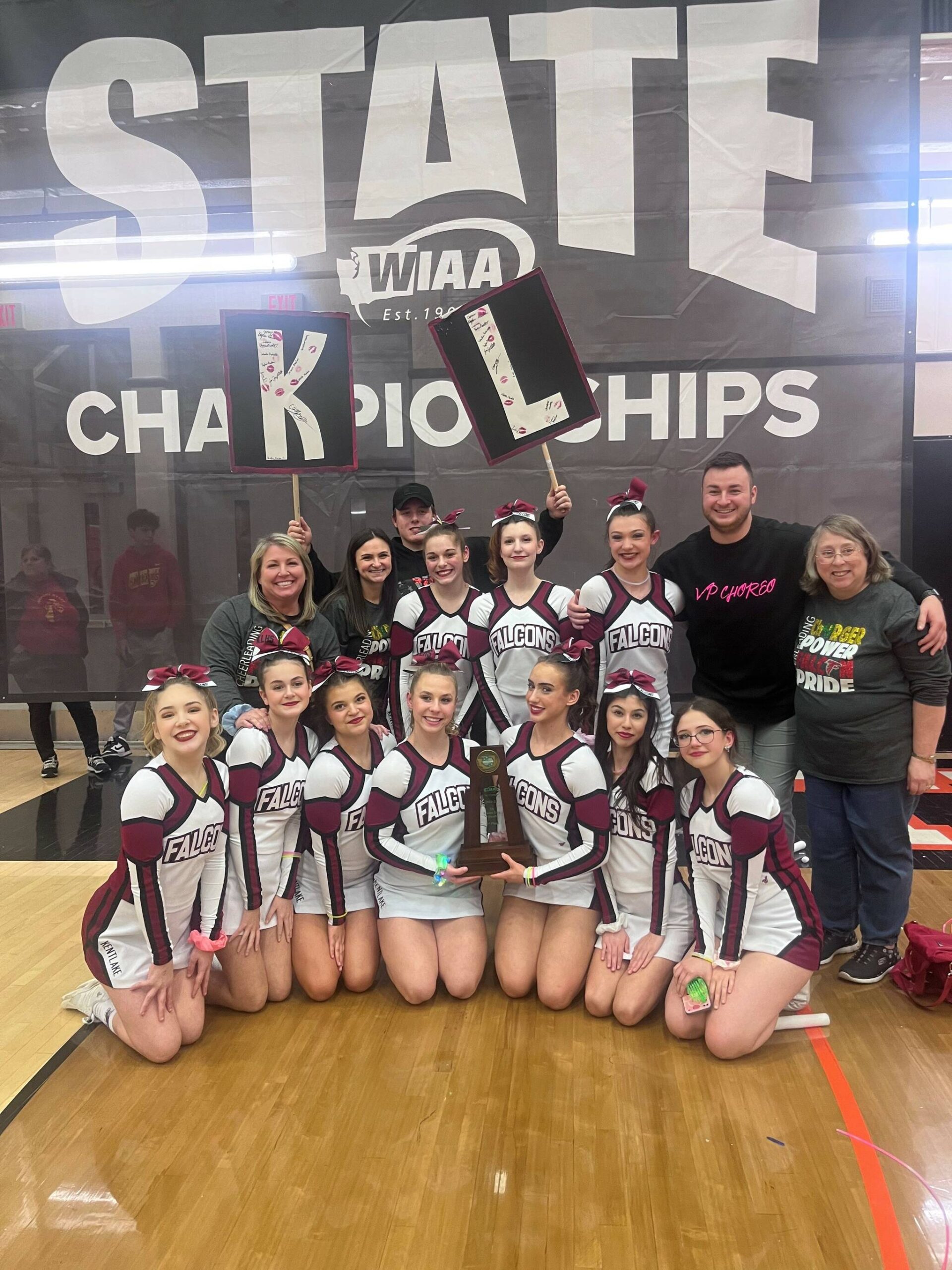 Kentlake High School’s cheer team. Courtesy photo