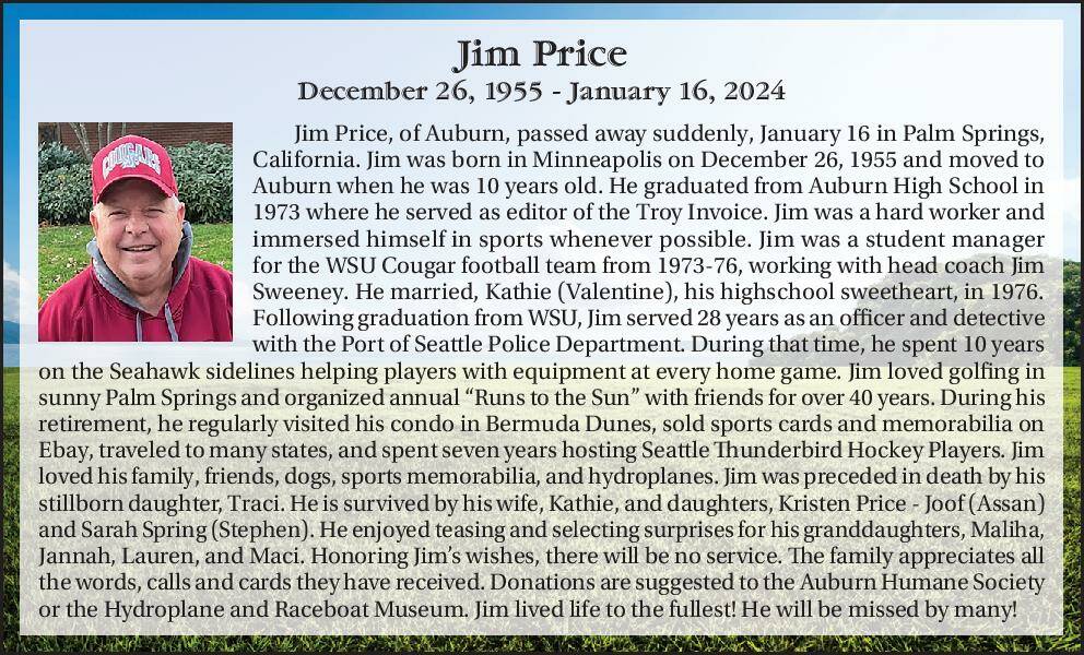 Jim Price | Obituary