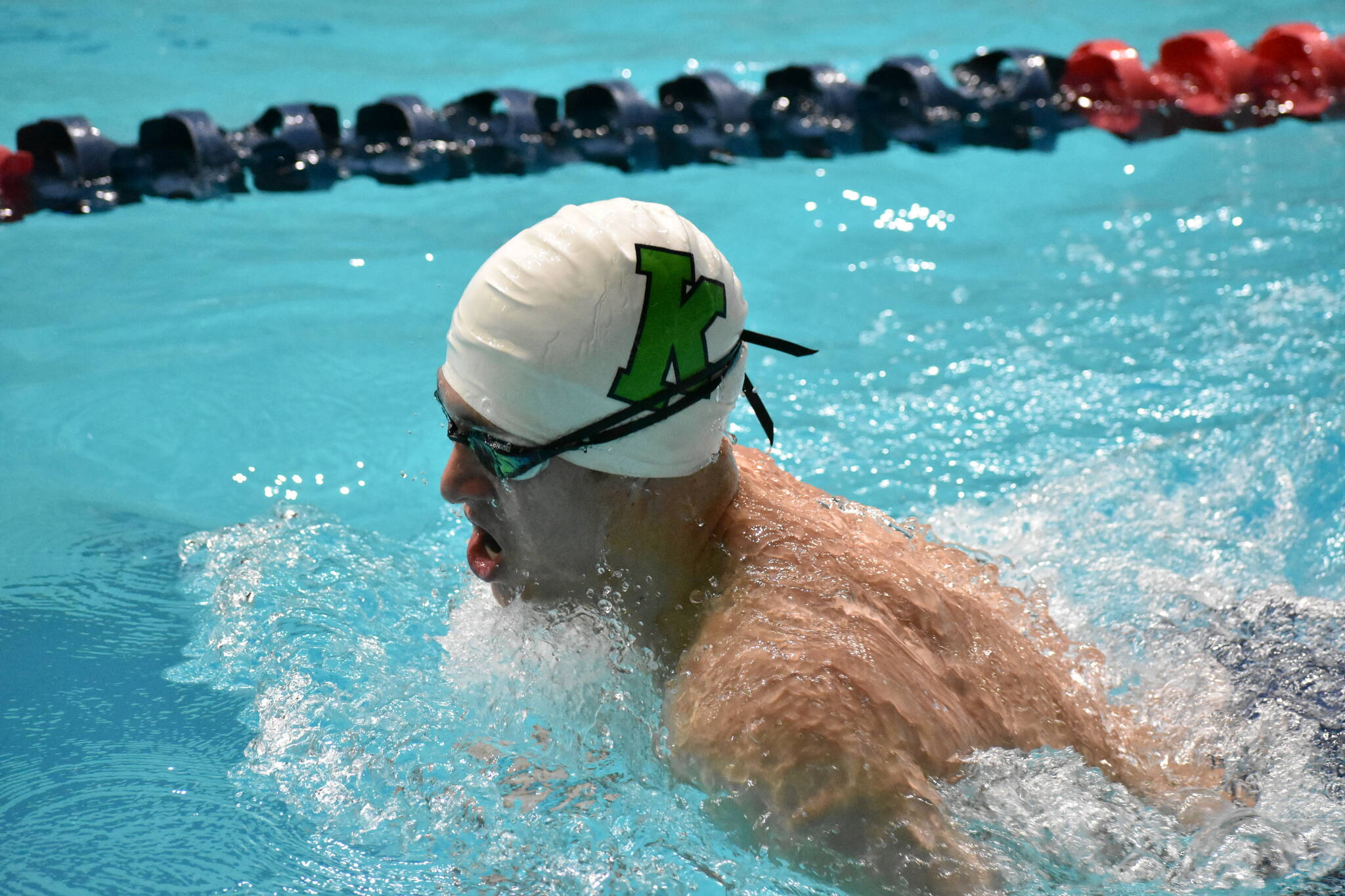Ben Ray / The Reporter
Conk swimmer competes in the breaststroke at the King County Aquatic Center.