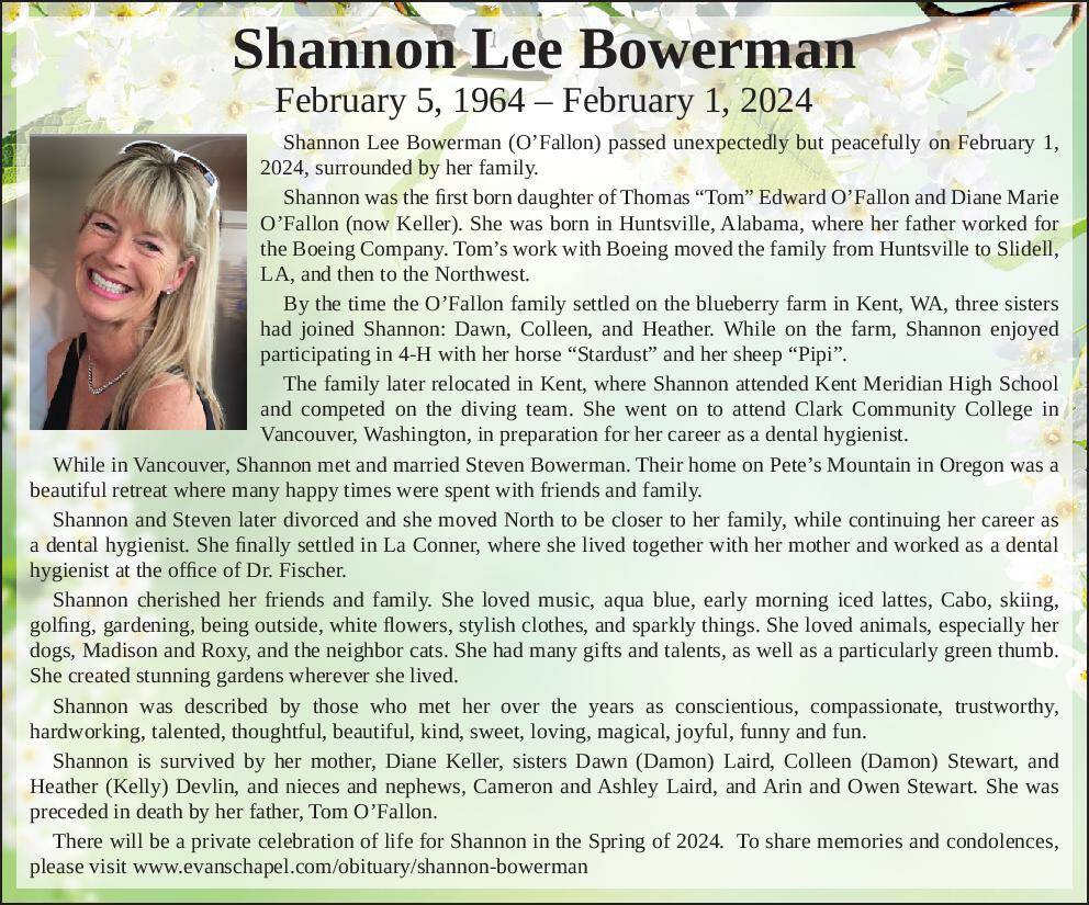 Shannon Lee Bowerman | Obituary