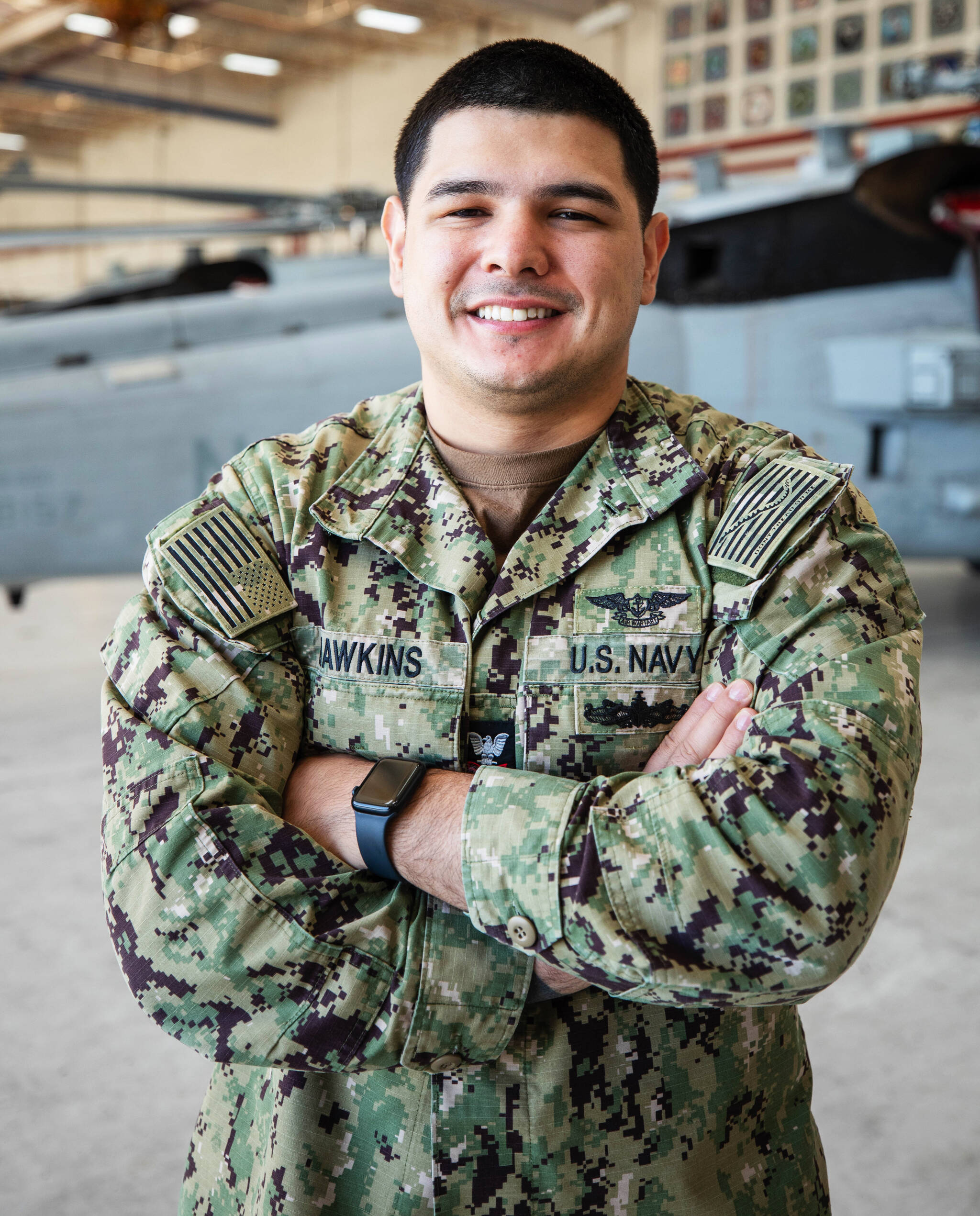 Petty Officer 2nd Class Logan Hawkins, a native of Kent, serves in the U.S. Navy in San Diego. COURTESY PHOTO, Jordan Jennings, Navy Office of Community Outreach