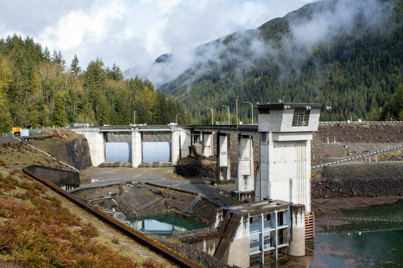 The Howard Hanson Dam on the Green River that helps protect Kent, Auburn, Renton and Tukwila from flooding. COURTESY PHOTO, Stacy Smenos, U.S. Army