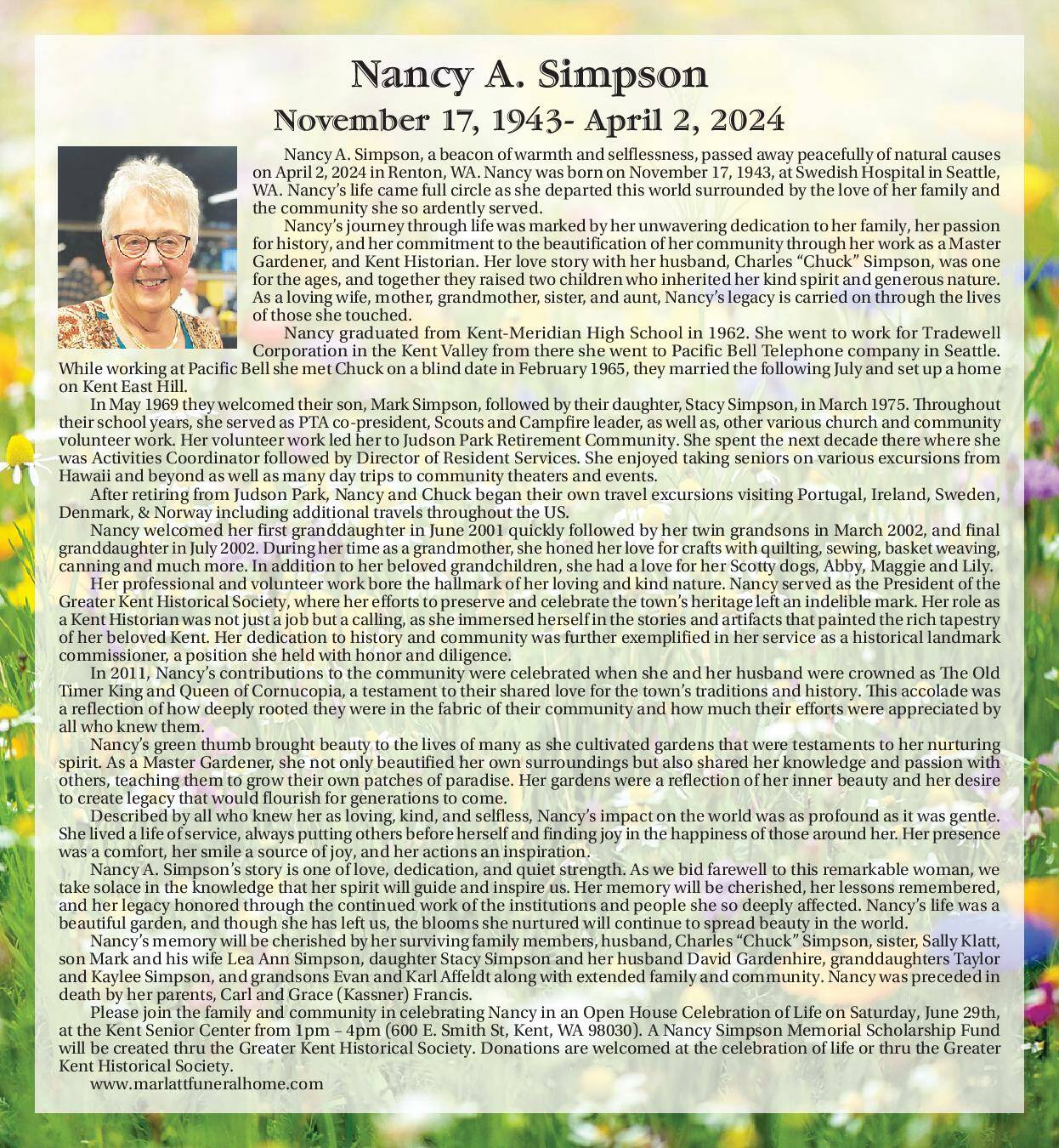 Nancy A. Simpson | Obituary
