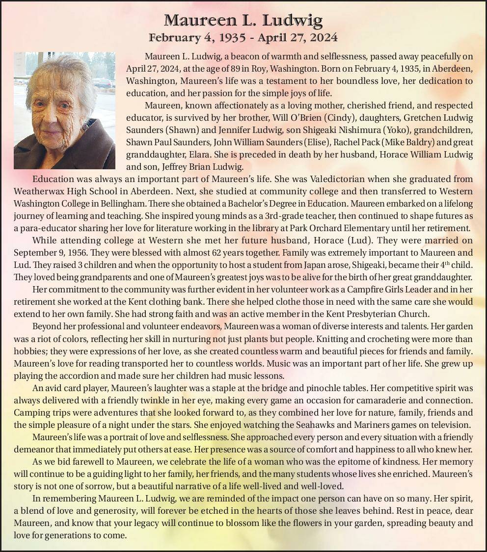 Maureen L. Ludwig | Obituary