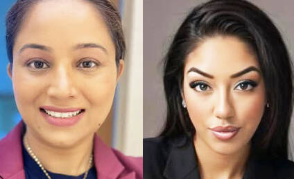 Satwinder Kaur and Neet Grewal. COURTESY PHOTOS