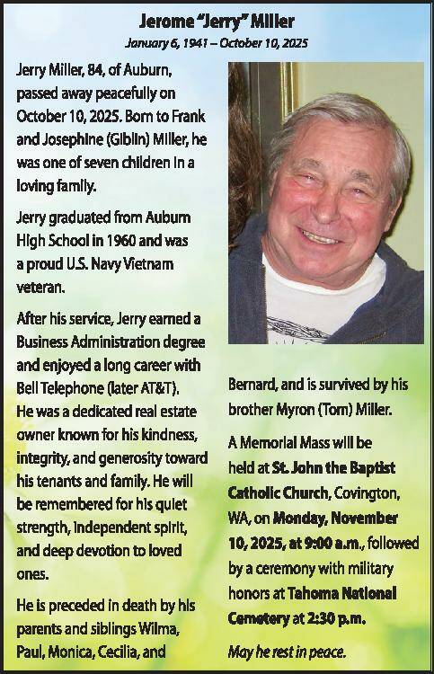 Jerry Miller | Obituary
