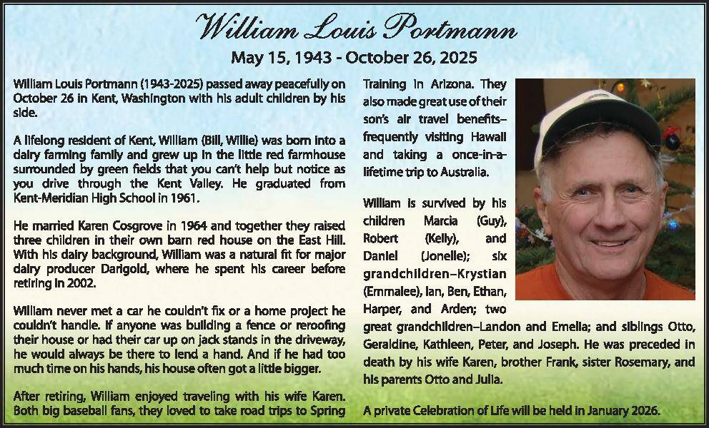 William Portmann | Obituary