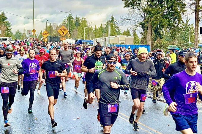 Participants in the 2024 City of Kent Christmas Rush. This year’s race is Dec. 13. COURTESY PHOTO, City of Kent