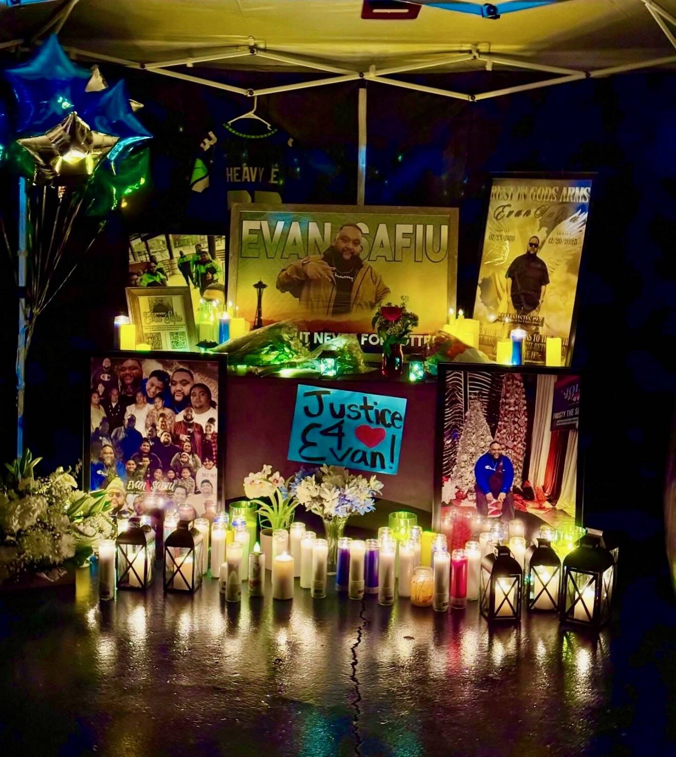 Evagelia Evan Potifaras vigil on Jan. 4. Courtesy photo.