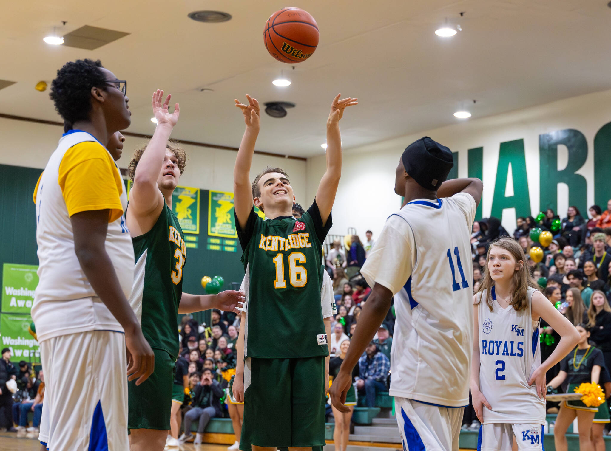 Dylan Reynolds takes a shot for Kentridge. Photo provided by Robbie Mullikin.